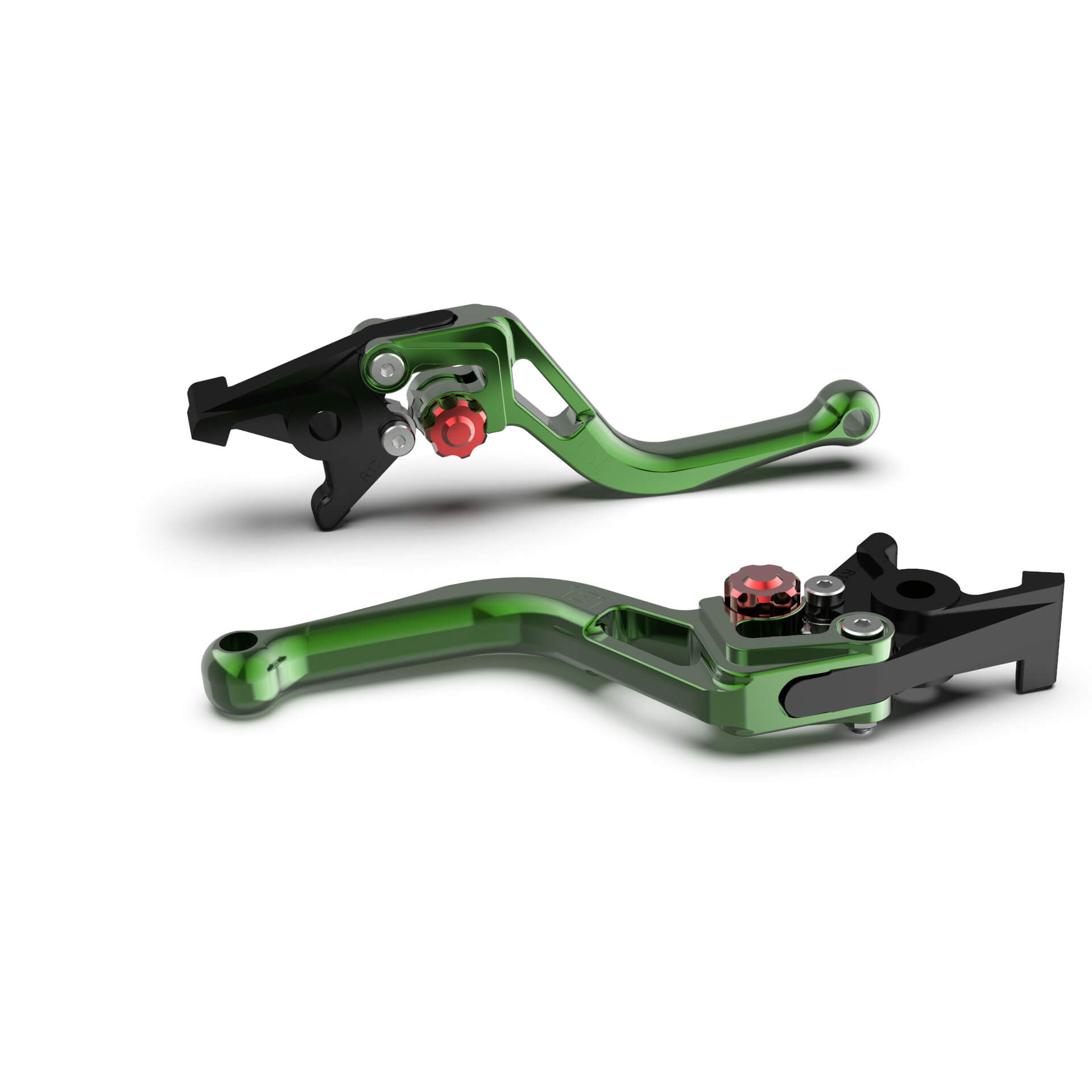 LSL BOW R13 Brake Lever, short, green/red