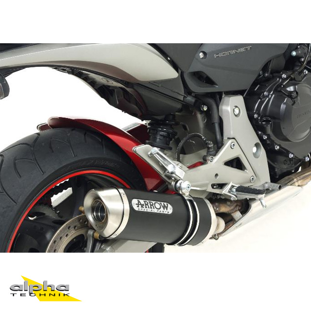 ARROW DARK THUNDER Black Aluminium Exhaust for Honda CB600F / CBR600F 2007-2013