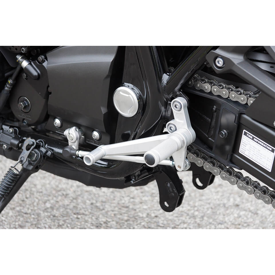 LSL Rearset for Yamaha XJR 1300, XJR1200, silver