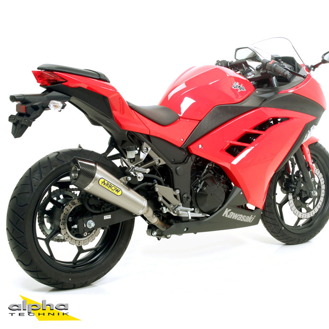 ARROW X-KONE Exhaust for Kawasaki Ninja 250 / Ninja 300 / Z300 2013-2016, Stainless Steel