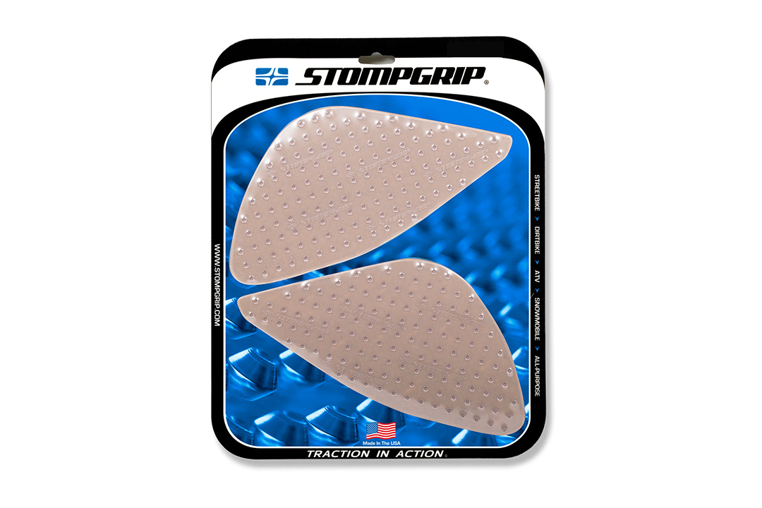 Stompgrip fuel tank Pad clear, Volcano, Streetbike fuel tank Kit for Yamaha MT09, 2021-2023