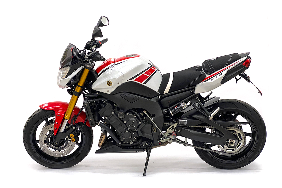 >TRACK< Rearset System, titanium coloured, Yamaha FZ1 (Fazer) 2006-2015 / FZ8 (Fazer) 2010-2013 ABE
