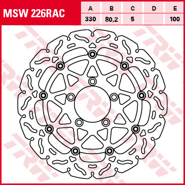 TRW brake disc Sportive Floating MSW226RAC