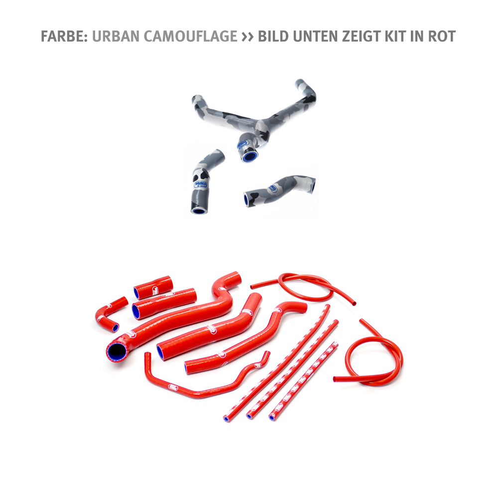 Silicone Hose Kit urban camouflage for Yamaha FZ1 (Fazer) 2006-2011
