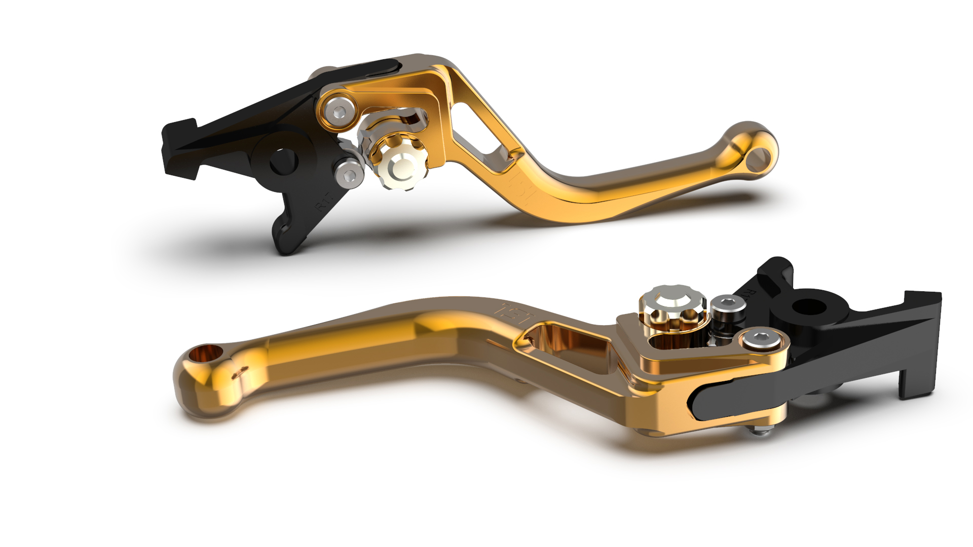 LSL Brake Lever BOW R82, short, gold/silver