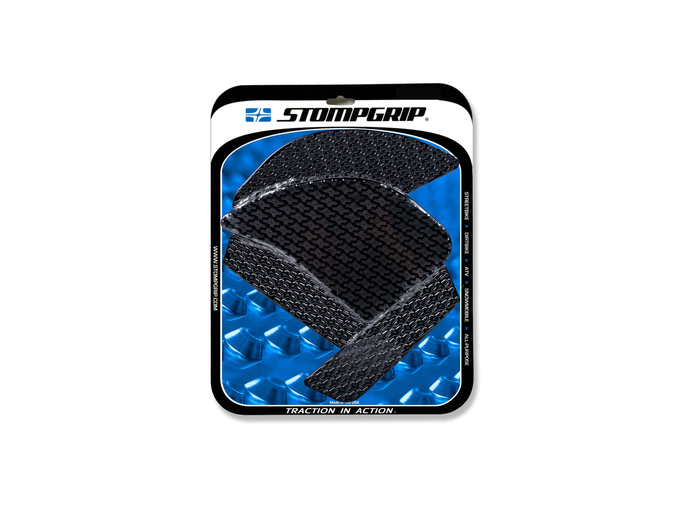 Stompgrip fuel tank Pad, black, Icon for Kawasaki Ninja 1000SX Model Year 2020-2022