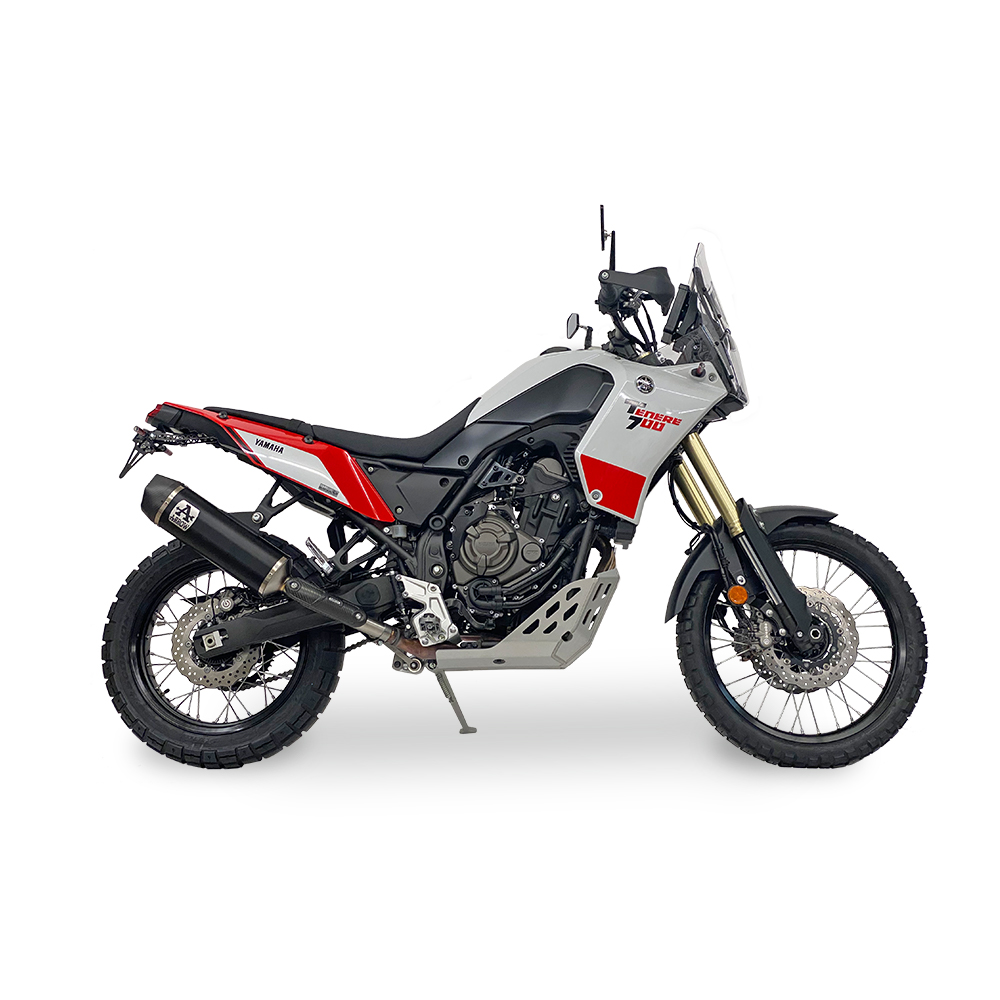 ARROW DARK INDY RACE Yamaha Tenere 700 from model year 2019 onwards, black aluminium