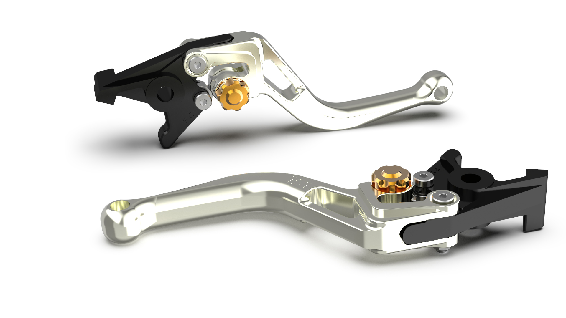 LSL BOW R82 Brake Lever, Short, Silver/Gold