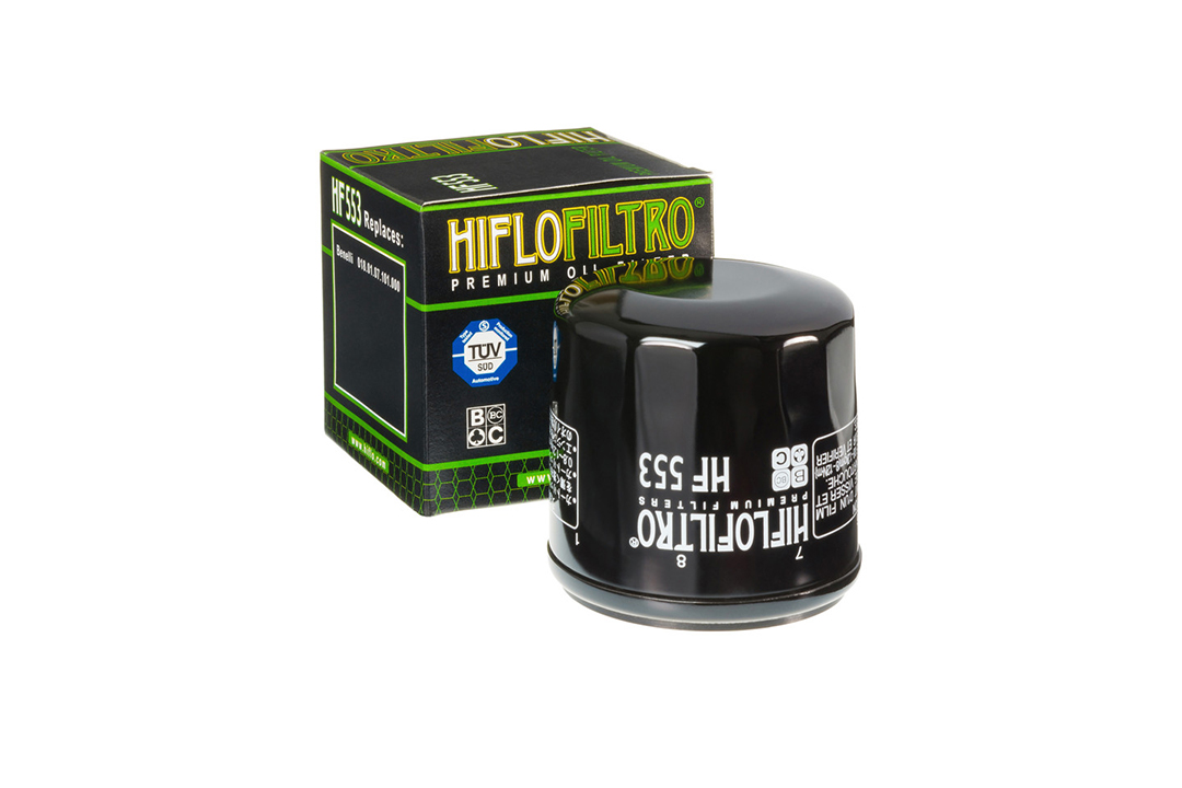 HIFLO oil filter HF553 for various Benelli models