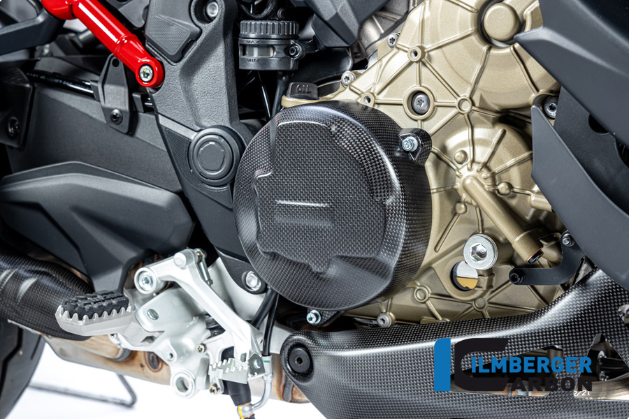 Ilmberger Carbon clutch cover cover, matt, Ducati Multistrada V4 Pike's Peak 2022-, Diavel V4 2023-