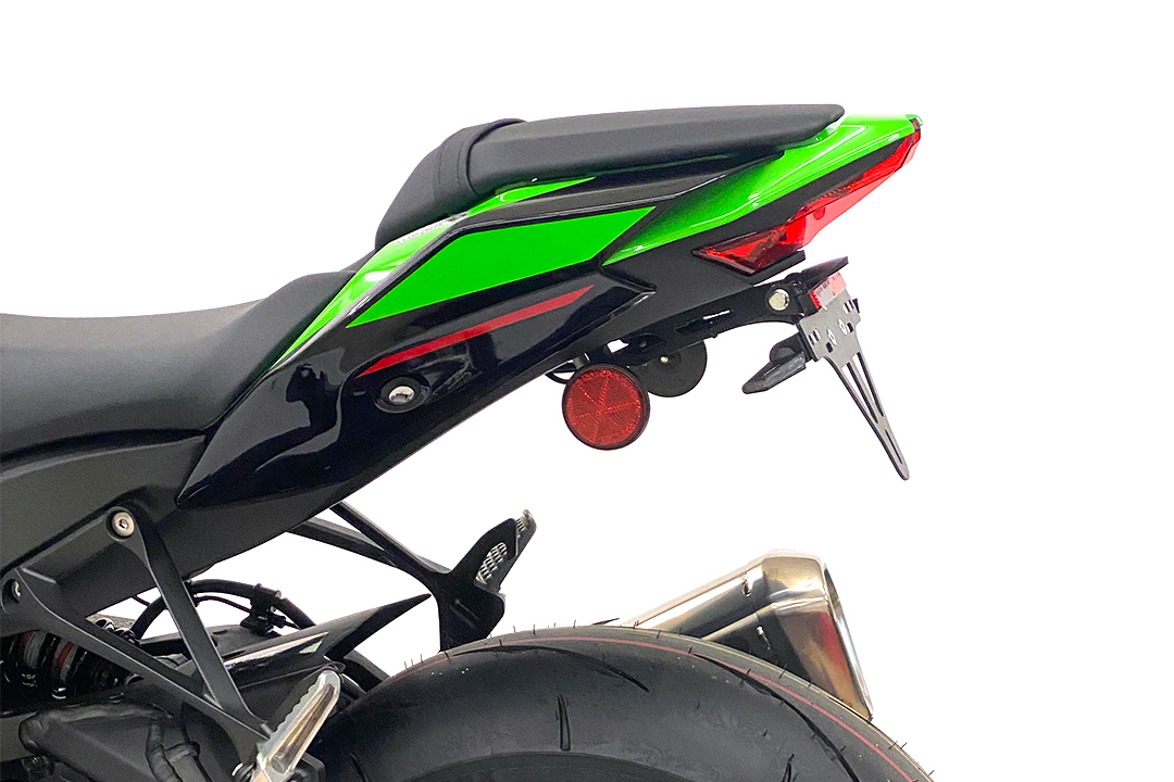 alpha Technik License Plate Holder for Kawasaki Ninja ZX-10R from model year 2022-