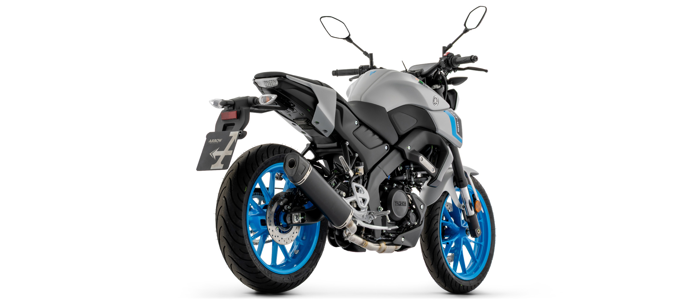 ARROW Icon Dark Aluminium Full System for Yamaha YZF-R, MT 125, 2025-