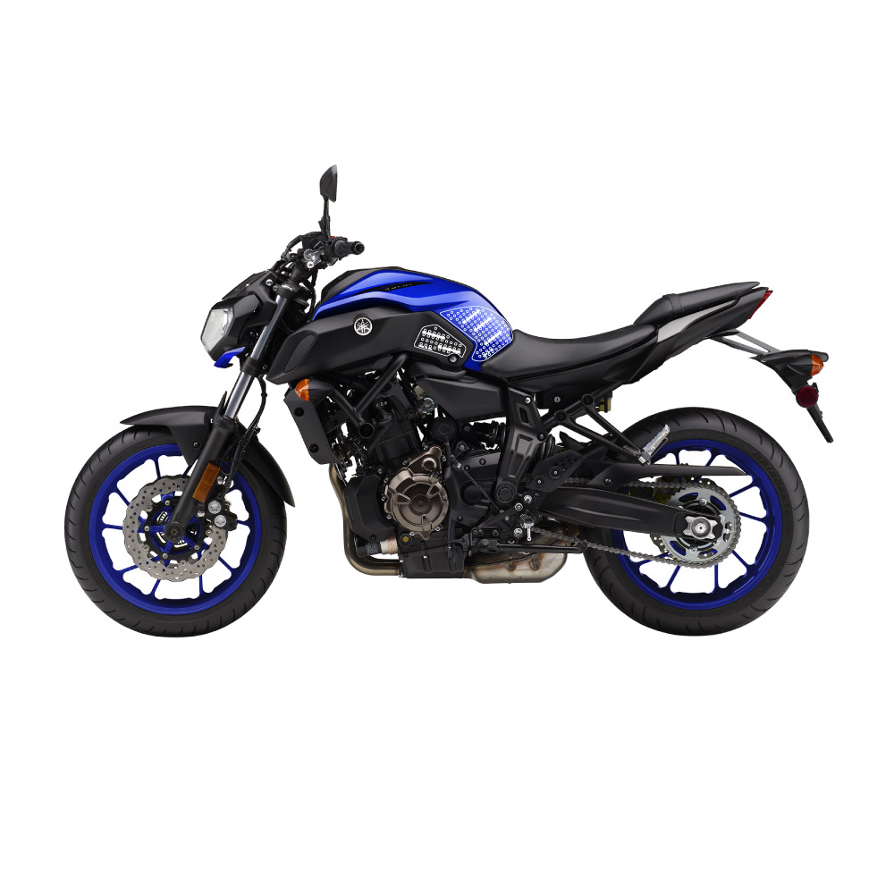 Stompgrip clear, Volcano, for Yamaha MT07, 2018-2021