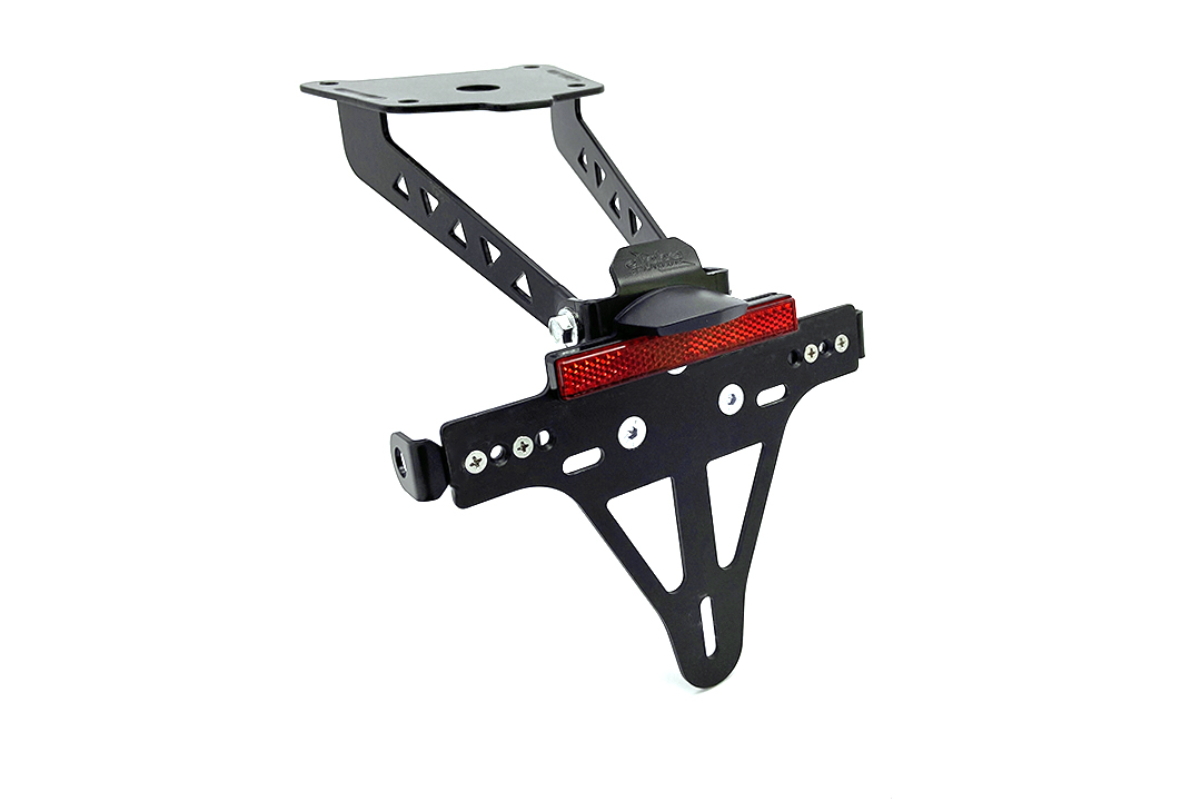 alpha Technik Number Plate Holder for Kawasaki Z900RS Cafe, Type ZR900C / ZR900K / ZR902A, from model year 2018-