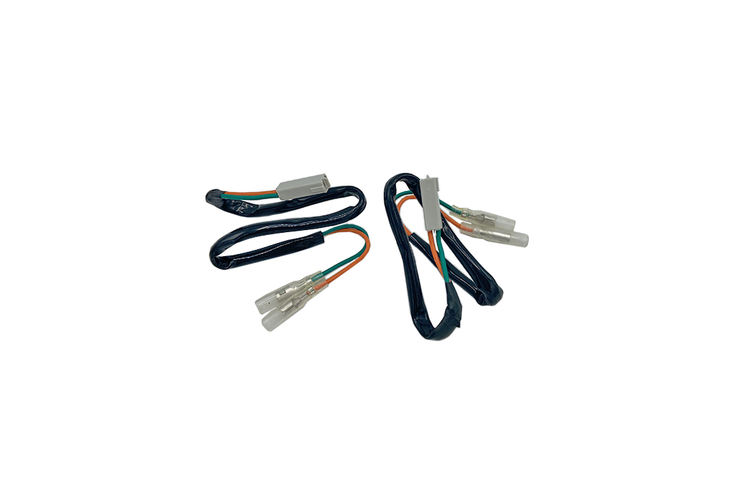Adapter cable from LED mini indicators to wiring harness for Honda and Kawasaki