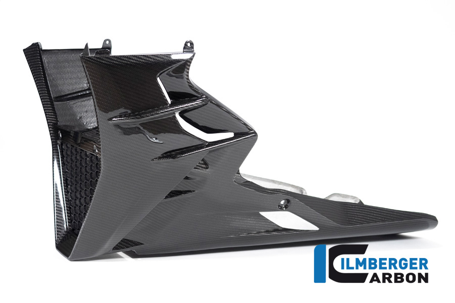 Ilmberger Carbon Belly Pan, complete long gloss version, for Aprilia Tuono V4 2021-