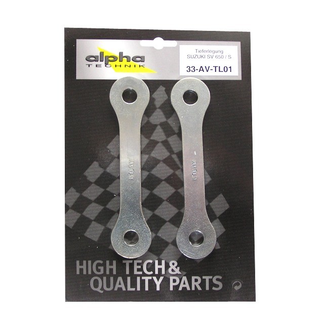 alpha Technik Lowering Kit 25mm Suzuki SV650,S; Type AV; Model Year 1998-2002