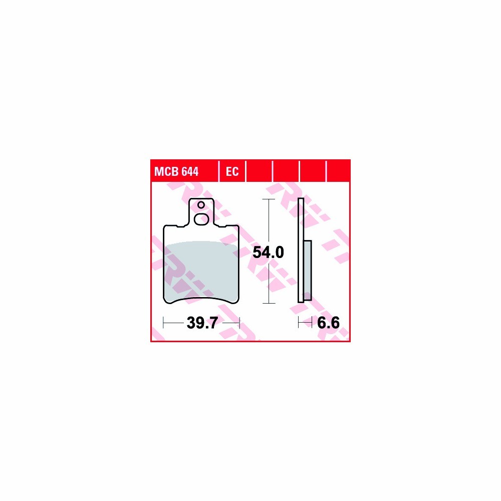 TRW brake pad Set Allround MCB644 Front