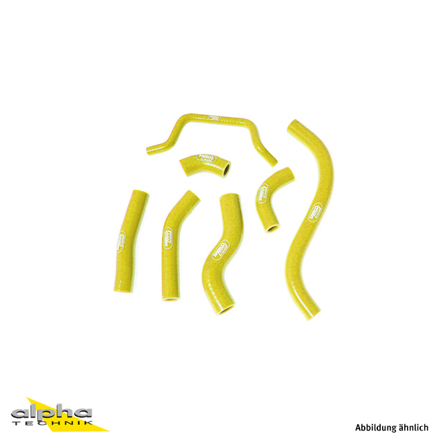 SAMCO SPORT Silicone Hose Kit OEM Design Yellow for Kawasaki KX450F Model Year 2012-2015