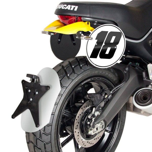 Barracuda Mudguard Ducati Scrambler 2015-2017 Silver