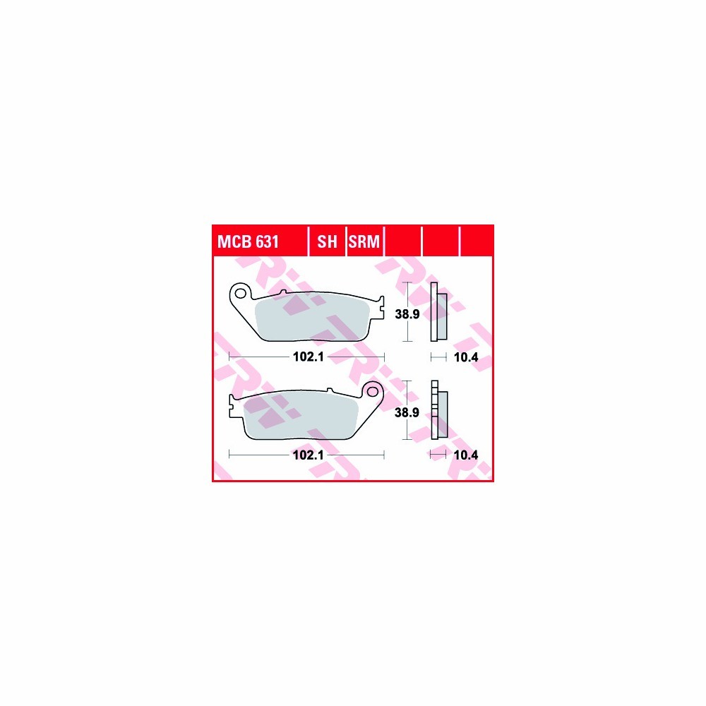 TRW brake pad kit Allround MCB631