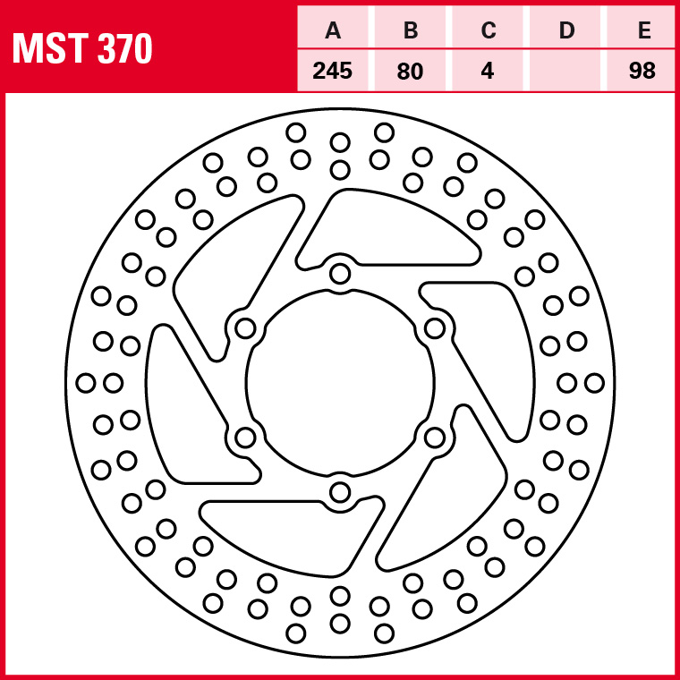 TRW brake disc Allround Fixed MST370
