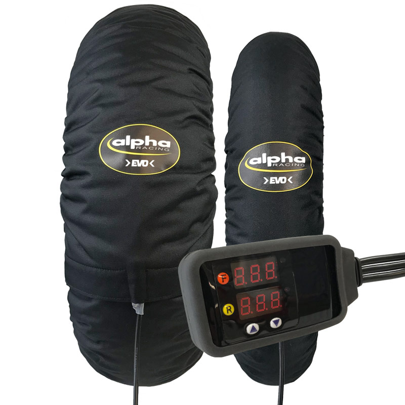tire warmer set >EVO< Superbike, black