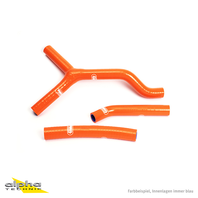 SAMCO SPORT Silicone Hose Kit Orange for KTM 125 EXC 125 SX 200 EXC XC-W 250 EXC SX XCW 300 EXC XC-W