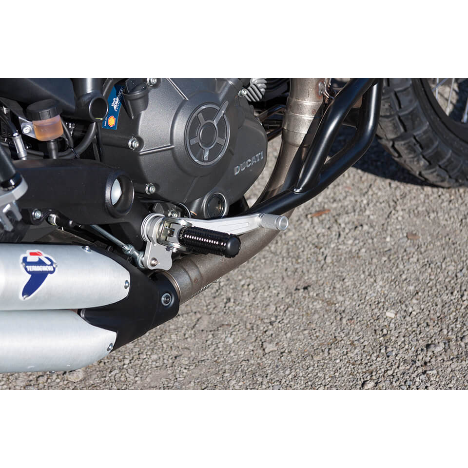 LSL Extreme Footpegs Ducati Scrambler, black, with ABE