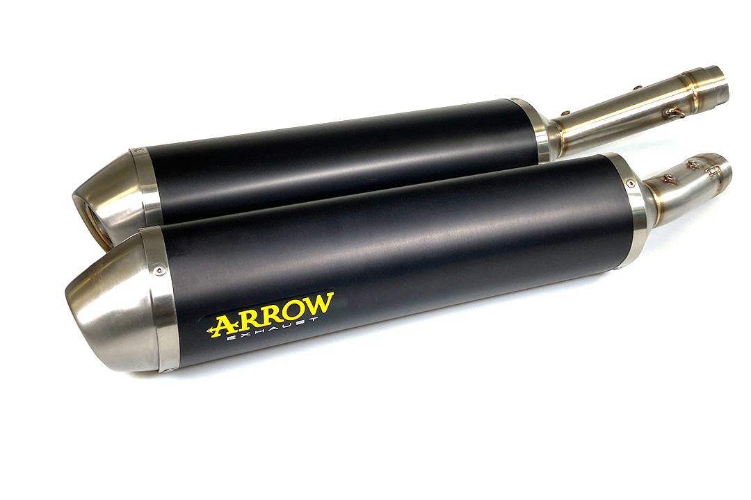 ARROW RACE TECH Exhaust for Aprilia RSV1000R / Tuono 1000R 2004-10, black aluminium