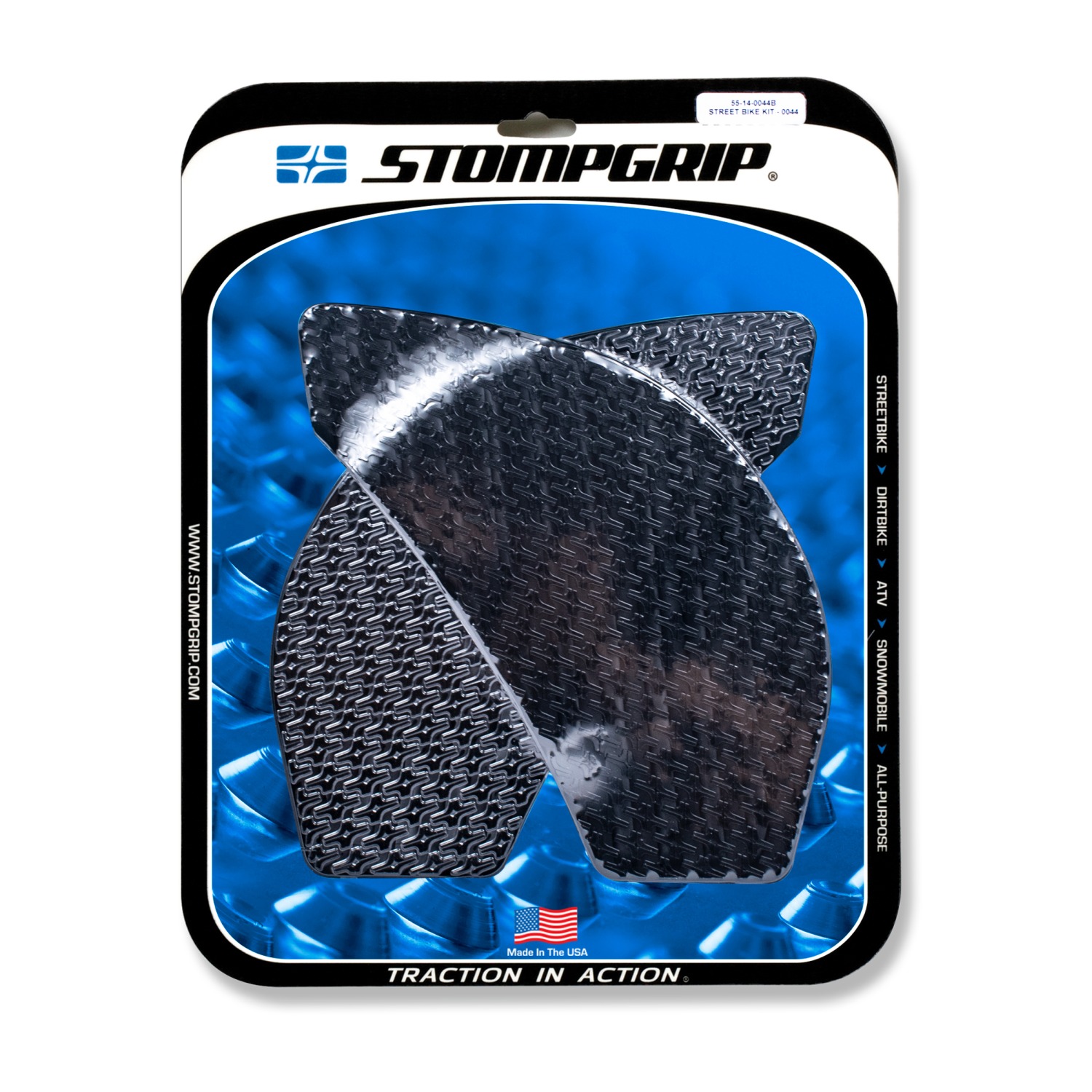 Stompgrip Traction Pads, black, for Kawasaki, ER6f, ER6n, Ninja 650, 2012-2016