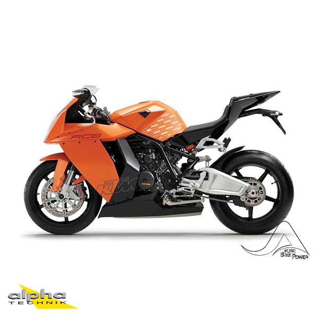 Stompgrip clear, Volcano, for KTM 1190 RC8 R, 2008-2015, RC 125, 200, 250, 390, 2014-2019