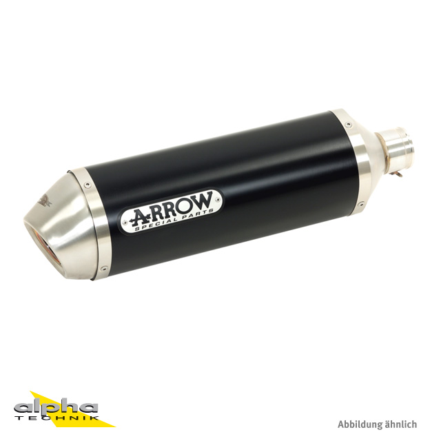 ARROW RACE TECH Black Aluminium Exhaust for Honda NC700X/S, NC750X/S, NC700D/750D Integra
