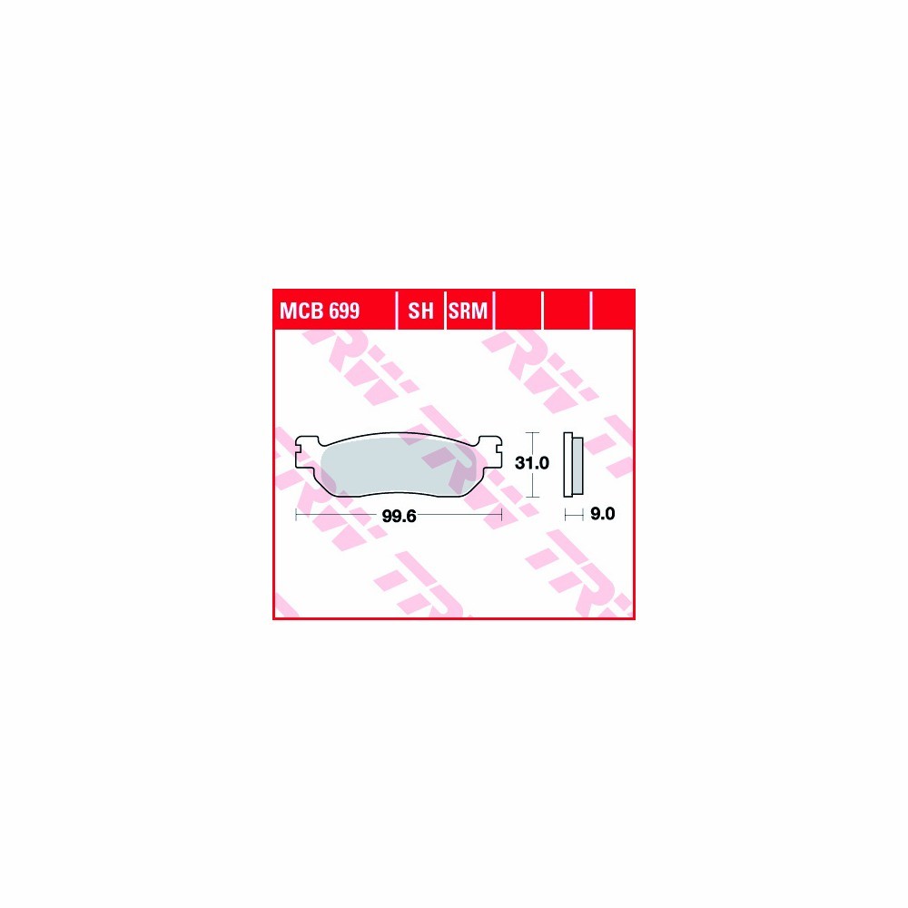 TRW brake padsatz Allround MCB699 rear