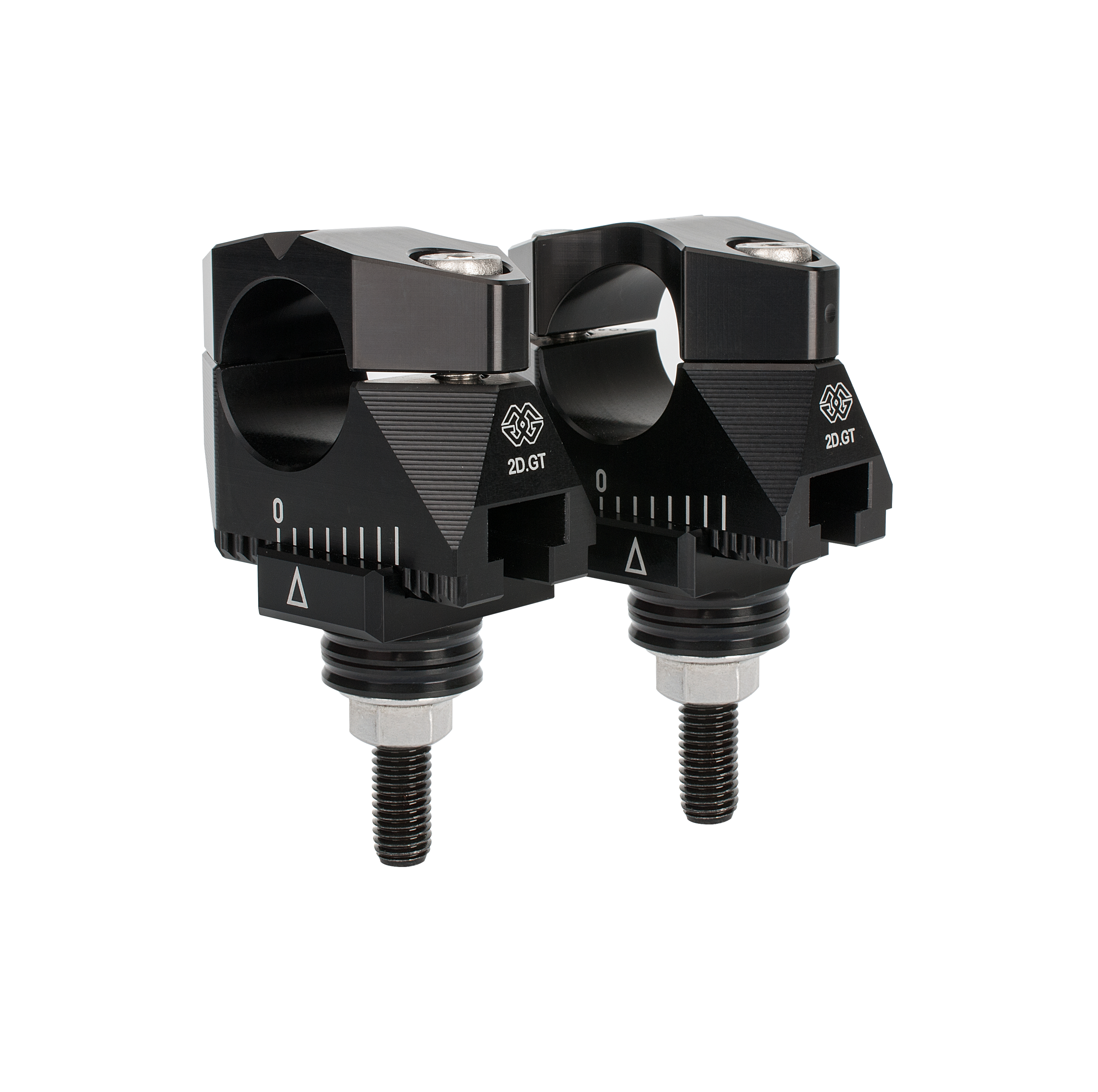 GILLES 2DGT adjustable handlebar risers black