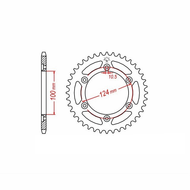 rear sprocket Aluminium, Ducati, Z-41