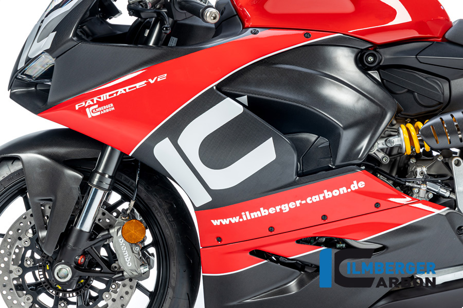 Ilmberger Carbon Fairing Side Panel left side L/S, Matte, Ducati Panigale V2 2020-