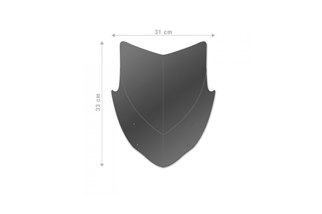Barracuda Aerosport Plexiglas Windshield for Honda CB750 Hornet Model Year 2023-