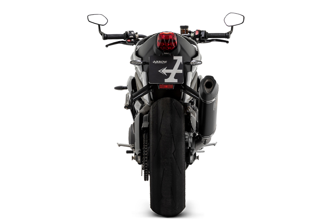 ARROW VELOCE DARK Titanium Slip-On for Triumph Street Triple 2020-