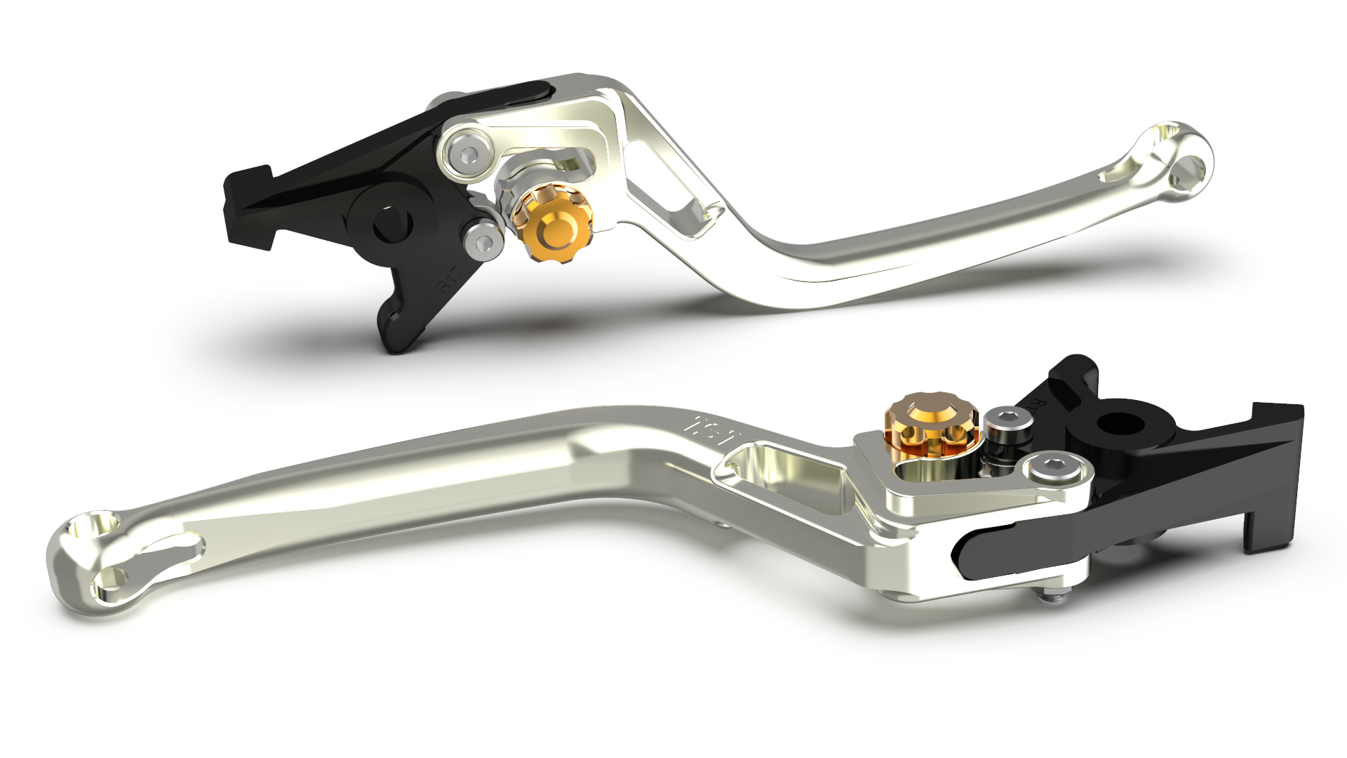 LSL clutch lever BOW L83R, silver/gold