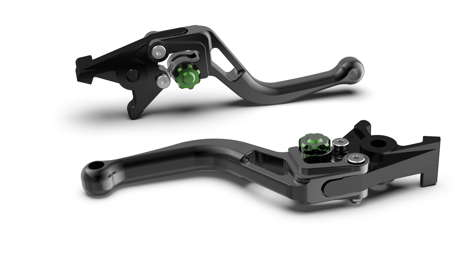 LSL clutch lever BOW L83R, short, black/green