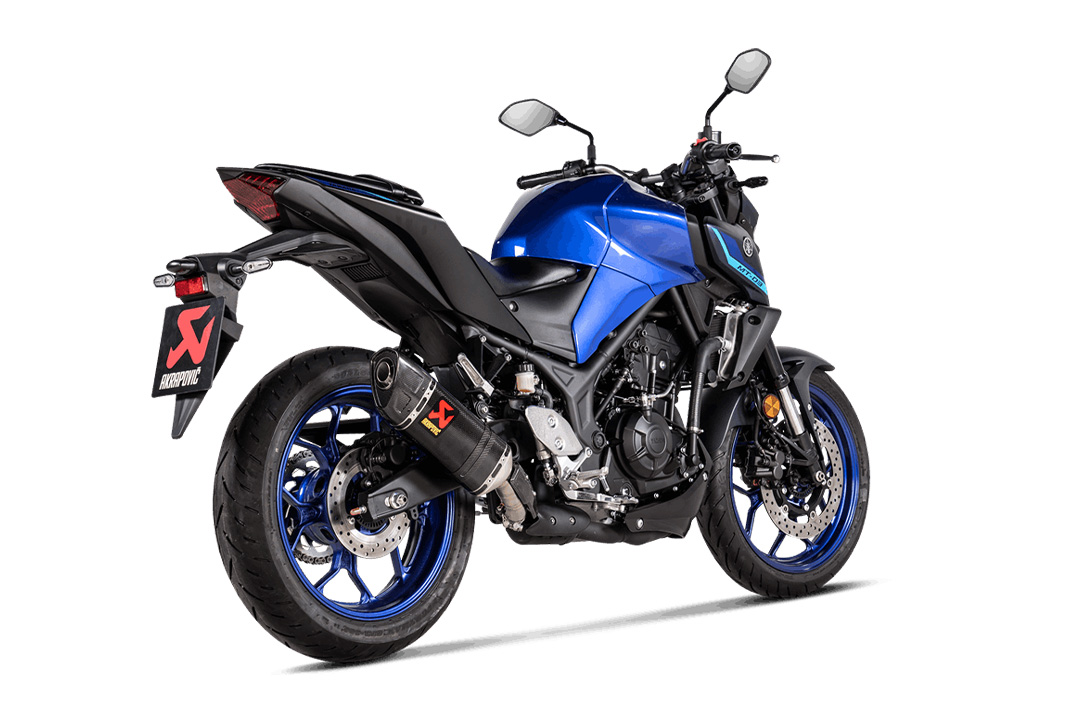 Akrapovic Slip-On Line (Carbon) for Yamaha MT-03 and R3 from model year 2022-