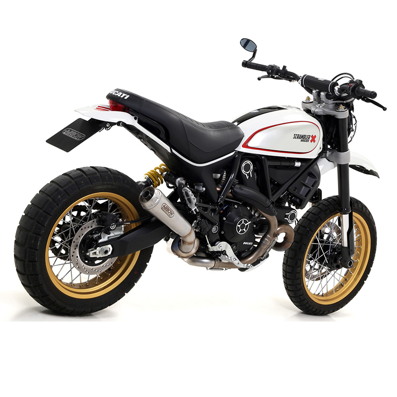 ARROW PRO-RACE Stainless Steel Silencer for Ducati Scrambler Desert Sled from Model Year 2017-