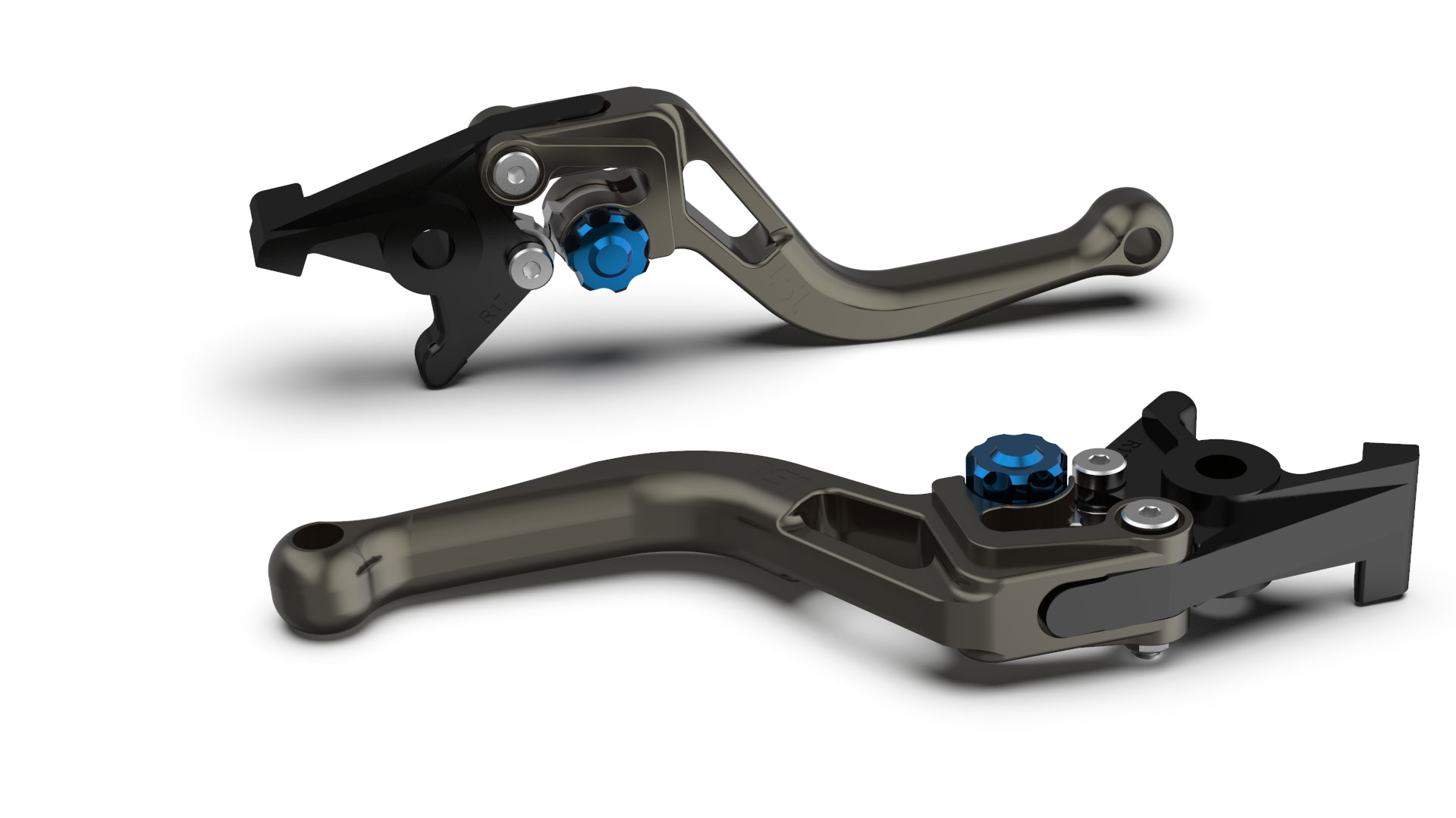 LSL clutch lever BOW L83R, short, anthracite/blue