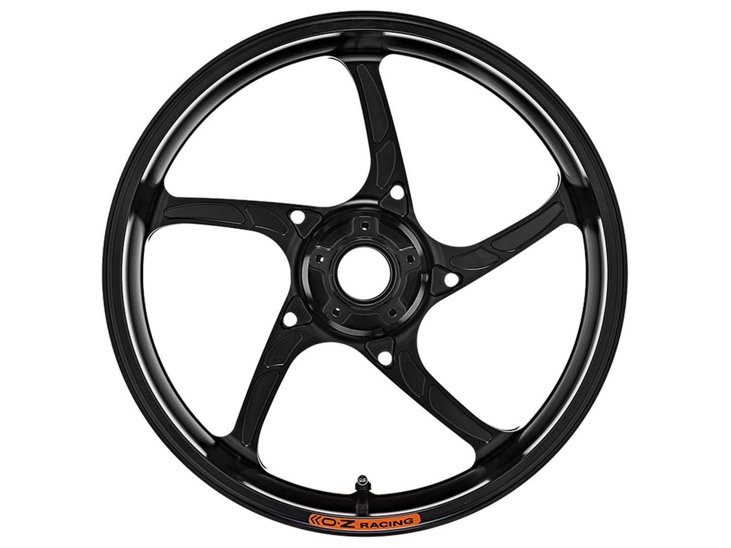 OZ Piega Aluminium rear in glossy black for Triumph Daytona 675(R), 2013-2017 and Street Triple 675, 2013-2016 and Street Triple 765 (R/S/RS), 2017-2020