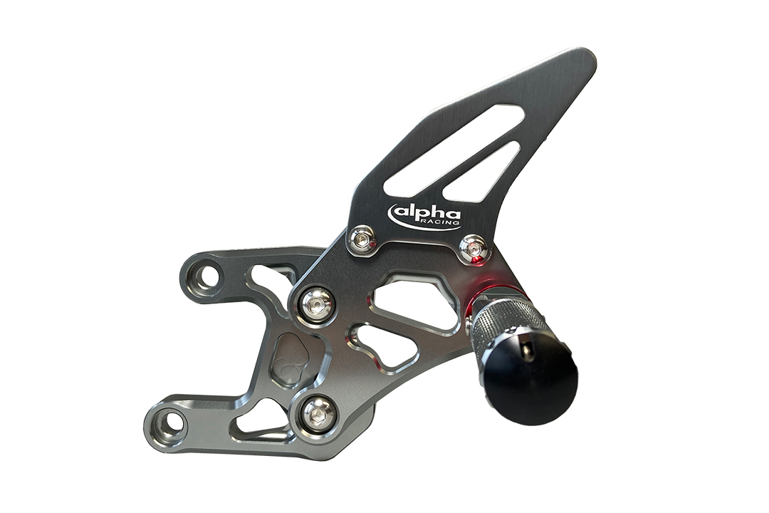 >TRACK< footrestenanlage, Titanium-coloured, Honda CBR1000RR SC59 SC77 2008-17