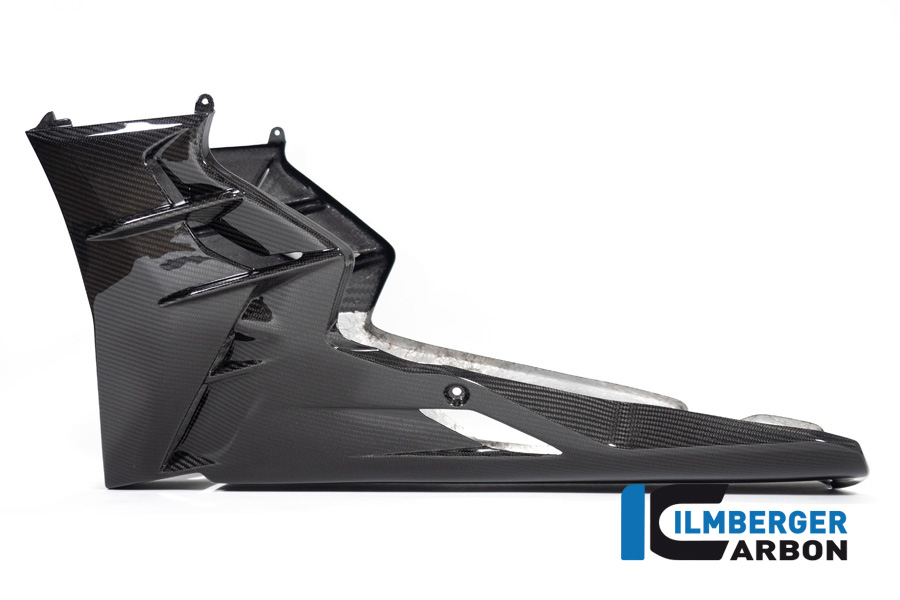 Ilmberger Carbon Belly Pan, complete long gloss version, for Aprilia Tuono V4 2021-