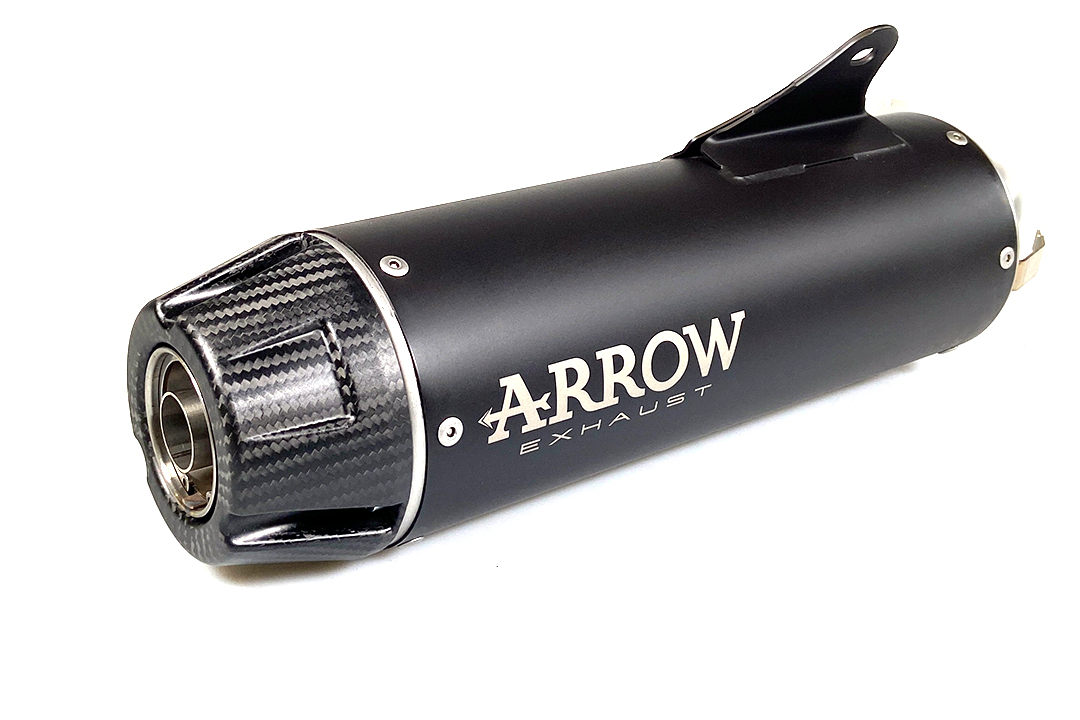 ARROW REBEL DARK Slip-On Exhaust with Carbon End Cap for Honda CMX 1100 Rebel Model Year 2021-