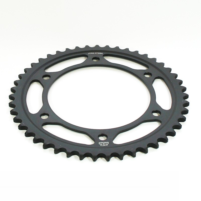 rear sprocket Steel, 47 Teeth, Pitch 525, Black