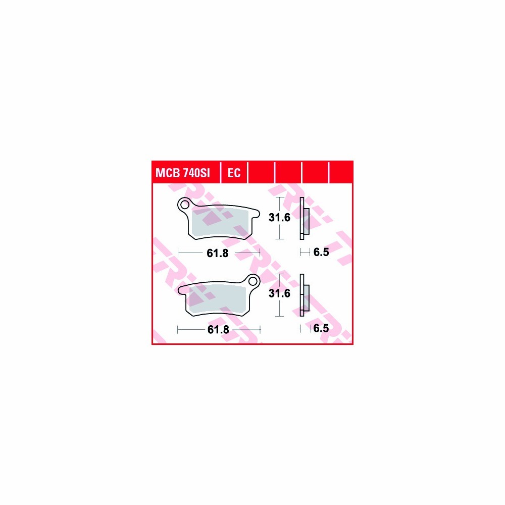 TRW brake pad set Sintered Off-road MCB740SI
